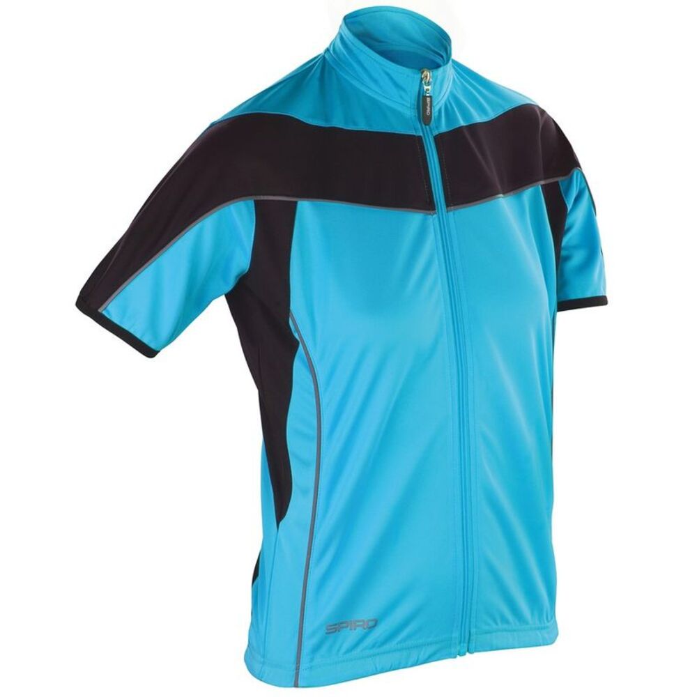 Spiro Womens/Ladies Bikewear Cycling Jersey / Aqua/Black